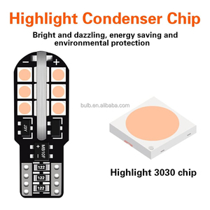 Ampoule LED 194 T10 <span class=keywords><strong>168</strong></span> 2825 W5W CANBUS Sans Erreur 3030 24SMD LED Lumière Intérieure de Voiture Plaque d'Immatriculation Lampe de Plafond Lumière de Lecture 12V - Product Image 3