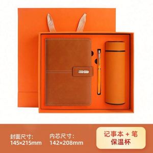 Set de Regalo Promocional al por Mayor: Termo, Cuaderno de Lujo, Diario de Negocios Personalizado de Cuero con Bolígrafo y Botella - Product Image 4