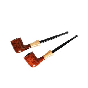 MUXIANG Briarwood Smoking Pipe Straight Handle Solid Wood Handmade Freehand Style Tobacco Pipe - Product Image 5