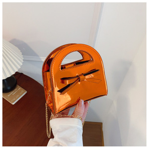 Bolsos de Mano <span class=keywords><strong>Pequeños</strong></span> para Niñas, Lindos Bolsos Cruzados con Lazo, Bolsos Brillantes de Lujo al por Mayor - Product Image 2