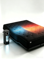 Matelas intelligent avec système de contrôle de température à deux zones, refroidissement, chauffage et surveillance du sommeil