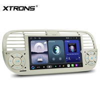 Sistema de Navegación Estéreo para Auto Android 15 de 7 Pulgadas para Fiat 500 2007-2015, 4+64GB, Pantalla QLED con IA NPU, Salida de Fibra Óptica, DSP, BT 5.4