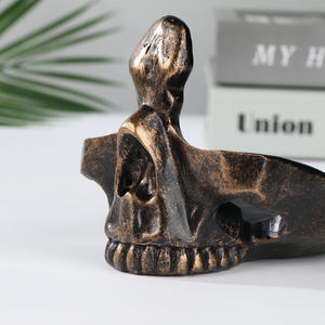 Witt Creative Résine pour Tête de Crâne Monture de Lunettes Stylisée Décoration de Bureau Rangement de Meubles Oeuvre Présentoir Article - Product Image 2