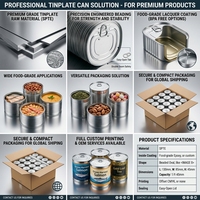 Tôle d'étain ASTM A623 tempérament T1 pour le formage profond, emballage pour compacts cosmétiques, fards à paupières, rouges à joues, boîtes miroir