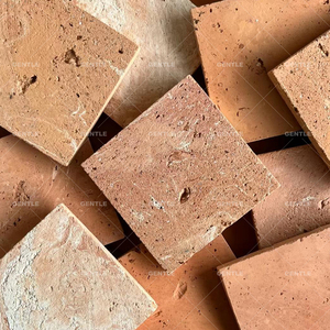 100*100mm Carrelage Vieux Carreaux de sol en terre cuite française récupérée Carreaux d'argile <span class=keywords><strong>rouge</strong></span> carrés de couleur aléatoire - Product Image 6