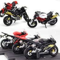 Motorradmodell aus Legierung zur Kuchendekoration, Kreatives Damen-Motorrad-Spielzeugauto mit Farbbox-Verpackung