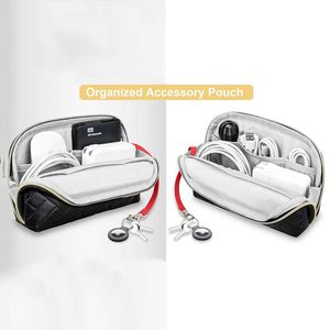 สายหนัง PU นุ่มสำหรับเดินทางขนาดเล็กกระเป๋าชาร์จและกระเป๋าสำหรับจัดเก็บอุปกรณ์เสริม iPhone - Product Image 2