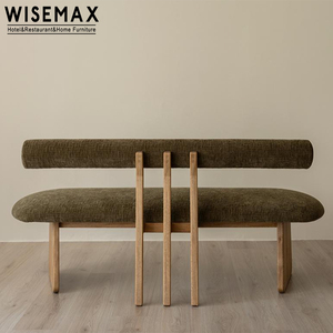 WISEMAX FURNITURE Maison nordique Salon <span class=keywords><strong>Entrée</strong></span> Bois Tabouret à langer Canapé Lit <span class=keywords><strong>Banc</strong></span> en tissu pour Hôtel Restaurant Villa - Product Image 4