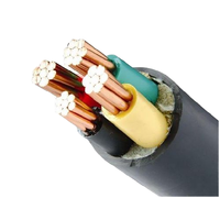 Cable Eléctrico Industrial de Alta Resistencia con Aislamiento de PE de 600V, 4 Hilos de Cobre Trenzado