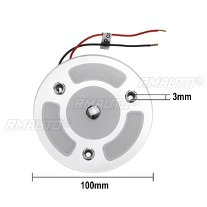 Dual Color LED Light Dimmable Day Night <b>Touch</b> <b>Switch</b> 100mm 3000k 400LM Spotlight Caravan Boat Interior Reading Lamp - Product Image 6