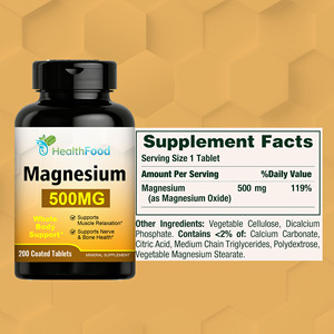 Comprimés de magnésium les plus vendus, favorisent la santé osseuse et la relaxation musculaire, complément alimentaire - Product Image 6