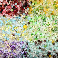 Perles de riz en verre mélangées colorées, perles en vrac pour accessoires de bijoux DIY, bracelets, chaînes de téléphone portable, fabrication artisanale pour kit de matériaux