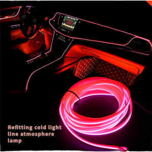 5m Car <b>LED</b> Strip <b>Light</b> Cold Ambient Neon <b>Wire</b> 12V Flexible EL <b>Wire</b> Waterproof for Interior Styling - Product Image 1