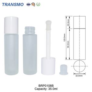 Flacon de brillant à lèvres en verre 35 ml, tubes volumineux en verre pour huile à lèvres 35 ml, flacons cosmétiques en verre avec applicateur pulvérisateur - Product Image 2