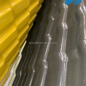 合成テラコッタ屋根タイルシートプラスチック樹脂Telha PVC植民地時代のスペインタイル - Product Image 4