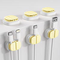 Clips de fixation de câbles 3-en-1, lot de 6, supports de câbles autocollants sous le bureau, gestion des câbles pour la maison, le bureau, la voiture, le bureau.