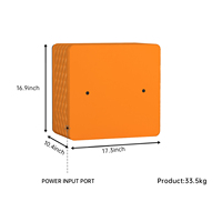 8 Automatische Uhrenbeweger-Safebox mit 2 Schubladen, Fingerabdruckschloss, orangefarbenem gestepptem Leder und Uhren-Organizer-Schrank