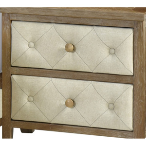 Muebles de dormitorio modernos DB, mesita de noche con acabado de nogal con hermosos cajones diseñados para uso en apartamentos o salas de estar - Product Image 3