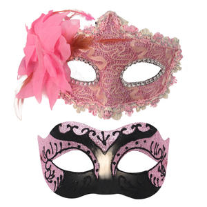 Grenzüberschreitende niedliche Stoff-Tanzmaske mit seitlichem Blumen-Drachenmuster, Schönheitsmuster, Halloween-Party-Karnevalsdekoration - Product Image 6