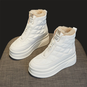 Nuovo inverno Casual da donna stivali da neve caldi foderati di pelliccia alla moda impermeabili ispessiti per terreni innevati con funzione di esaltazione - Product Image 3