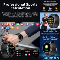 Reloj Inteligente BWS200 con Medición de Presión Arterial, Brazalete Inflable, NFC, Transmisión de Voz, Atención Remota, Compartir Datos, Temperatura Corporal, Recordatorio de Llamadas