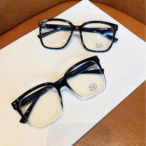 Monturas de Gafas Cuadradas Qianai, Montura Completa TR90, Anti Luz Azul, Unisex, Talla Grande M1-30082 - Product Image 3