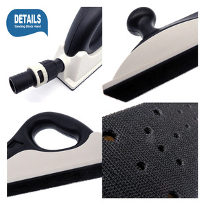 Ponceuse manuelle à vide 70x400mm pour longboard, bloc de ponçage sans poussière à crochets et boucles pour le travail du bois, la réparation automobile, les meubles et le polissage de murs secs - Product Image 2