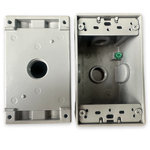 Boîtier de sortie métallique homologué UL en alliage d'aluminium moulé sous pression, simple poste, étanche, pour prise GFCI ou interrupteur - Product Image 3