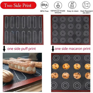 Tapete de Silicona para Hornear 2 en 1, Diseño de Fábrica, Impresión a Doble Cara, Antiadherente, Apto para Alimentos, Ecológico, Apto para Lavavajillas, Lámina para Hornear, Repostería - Product Image 6