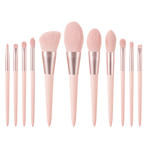 Nouveau lot de 11 pinceaux de <span class=keywords><strong>maquillage</strong></span> exquis et beaux à prix abordable pinceaux à poudre libre rose tendre Ensemble <span class=keywords><strong>complet</strong></span> d'outils de beauté - Product Image 1