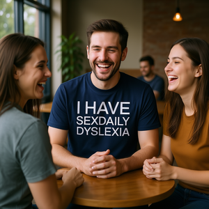 Maglietta Dyslexia con meme divertente, unisex, girocollo, manica corta, abbigliamento promozionale - Product Image 2