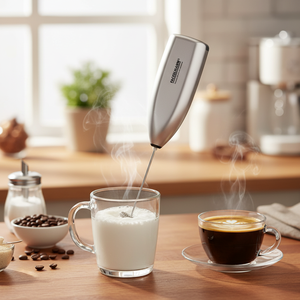 Montalatte Elettrico Portatile Cappuccino Boy, Macchina per Caffè a Batteria con Corpo in Acciaio Inox e Plastica - Product Image 3
