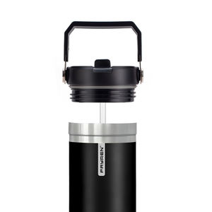 <span class=keywords><strong>Tazas</strong></span> al aire libre Taza termo de acero inoxidable Stan Car Botella de agua fría aislada Vaso de 30oz con vaso con asa Venta al por mayor a granel - Product Image 3