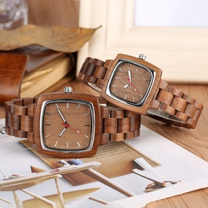 Orologi in <span class=keywords><strong>legno</strong></span> fatti a mano con etichetta privata per uomo e <span class=keywords><strong>donna</strong></span> <span class=keywords><strong>orologio</strong></span> da uomo in <span class=keywords><strong>legno</strong></span> con coppia amante Unisex - Product Image 4