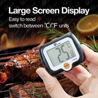 Thermomètre de cuisine numérique étanche rechargeable Livraison rapide Thermomètre à viande électronique pour steak en plastique durable fabriqué au four