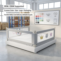 Barrière de lit pour bébé en tissu Oxford doux, barrière de sécurité pour tout-petits, barrière anti-chute, barrière de lit, certifiée CE
