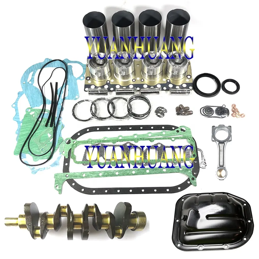 H15 kit de reconstrução do motor, conjunto de junta h15, panela de óleo, haste de conexão, para nissan h15, forros de cilindros, pistão e anéis