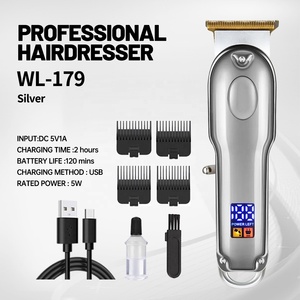 Cortadora de pelo recargable inalámbrica Cortadora de pelo eléctrica profesional para hombres Máquina de corte de pelo de peluquero USB Máquina de afeitar - Product Image 5