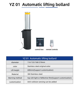 Усиленные противоударные болларды из нержавеющей стали с высокой интенсивностью призматического отражения для парковок, изготовленные на заказ (Австралия, Великобритания, США) - Product Image 2