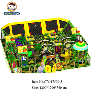 Jungle Dinosaur Theme Park Plastic <b>Slide</b> Kids Play Area <b>Indoor</b> Playground Equipment - Product Image 6