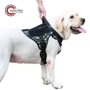 Coleira para cachorro sem puxar, coleira tática ajustável para treinamento e sem puxar peito