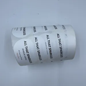 自粘防水包装饰品湿擦标签纸压敏胶带定制