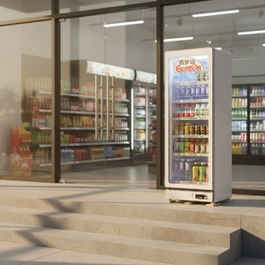 Réfrigérateur de présentation à porte vitrée CE ETL 380L, réfrigérateur à boissons économique 220V, refroidisseur de bière, vitrine réfrigérée pour magasin - Product Image 3