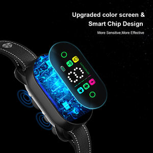 पालतू जानवरों की आपूर्ति वाटरप्रूफ कलर डिस्प्ले रिचार्जेबल बीप वाइब्रेशन ई-शॉक स्मार्ट एंटी बार्क कॉलर - Product Image 2