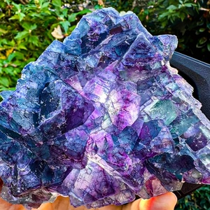 Fluorita Azul Oscuro Natural de Alta Calidad al por Mayor, Espécimen de Fluorita Luz Solar, Piedras Curativas de Cristal para Decoración - Product Image 2