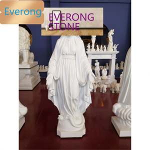 Statua di Buudha bianca scultura in pietra statua di marmo greco antico - Product Image 5