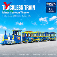 Train touristique électrique sans rails pour aires de jeux extérieures, centres commerciaux, sites touristiques et attractions panoramiques