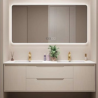 Ensemble Moderne de Meubles-Lavabos de Salle de Bain de Luxe en Contreplaqué Sur Mesure – Double Vasque et Produits de Coiffeuse de Luxe en Gros