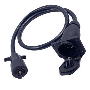 American Style 7 Core Extension Cable 6 Ft Waterproof Sealed RV Trailer Power Connector UC1712 <b>Plug</b> In <b>Adapter</b> - Product Image 1