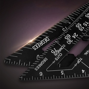 7/12Inch Tam Giác Góc Thước Đo Nhôm Hợp Kim Tốc Độ Vuông Đo Thước Thợ Mộc Chế Biến Gỗ Biện Pháp Công Cụ - Product Image 3